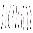 thumbnail image 1 of Tirador de cremallera Sunnimix con cordón de nylon negro 10 unidades, 1 of 7