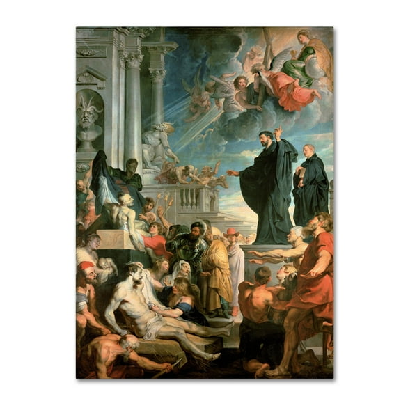 Peter Paul Rubens 'The Miracles Of St Francis Xavier' Canvas Art