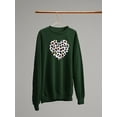 thumbnail image 3 of Colorful Heart Cheetah Print Sweatshirt Women -Image by Shutterstock, Female 3X-Large, 3 of 4