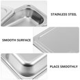thumbnail image 4 of Plateau Divisé en Acier Inoxydable 4 Sections Rectangulaire pour Service Alimentaire, 4 of 9
