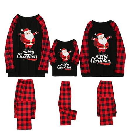 

Family Christmas Pjs Matching Sets Matching Pajamas for Family 2022 Christmas Holiday Outfits Xmas Santa Reindeer Sleepwear Buffalo Pants Loungewear Pijamas para NiñAs
