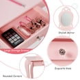 thumbnail image 6 of Costway Kids Vanity Set Princess Makeup Dressing Play Table Set W/Mirror  Pink, 6 of 11