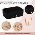 thumbnail image 3 of 1PCs Simple and Convenient Jewelry Storage Box Home Earrings Necklace Ring Jewelry Storage Jewelry - black, 3 of 5