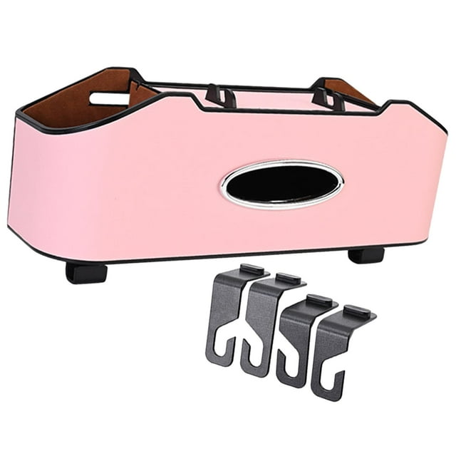 koolsoo Car Backseat Organizer Storage Box Creative Waterproof Back Seat Storage Box Pink