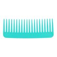 thumbnail image 2 of Peine liso Peine de peluquería de dientes anchos portátil Peine plano (Azul menta) Likrtyny cuidado belleza, 2 of 6