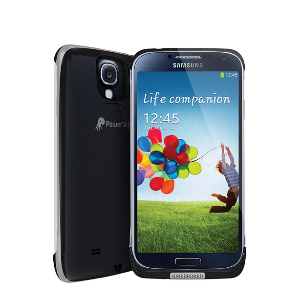 verkorten Lam springen PowerSkin Spare 1600mAh Rechargeable Extended Battery Case for Samsung  Galaxy S4 - Black - Walmart.com