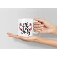 thumbnail image 4 of 4th of July Coffee Mug Unique Drink Tea Cup Fourth of July Independence Day Minimalist Cups American Flag Design Porcelain Mugs for Home Kitchen Bar Club Coffee Shop Office, 4 of 5