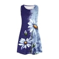thumbnail image 3 of SMihono Robe d'Été pour Femmes Grande Taille Robes d'Été pour Femmes Plage Florale T-Shirt Robe Décontractée Poches Boho Robe Débardeur, 3 of 5