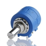 5K Ohm Rotary Potentiometer Variable Dial Resistor Precision 10-Multiturn Blue
