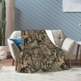thumbnail image 2 of Camo Hunting Camouflage Forest Throw Blanket Super Soft Warm Bed Blankets for Couch Bedroom Sofa Office Car, All Season Cozy Flannel Plush Blanket for Girls Boys Adults, 60"X50", 2 of 6