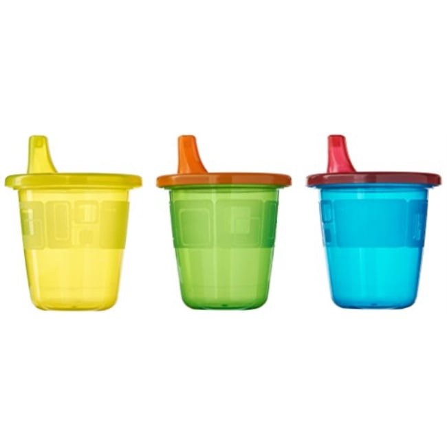 6-Pack 7 Ounce Take & Toss Spill-Proof Food Grade BPA Free Kids Sippy Cups-6m+ 