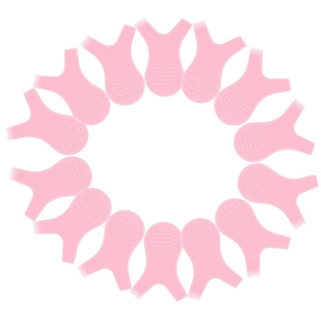 Eye Lash Comb Grafting Eyelash Brushes Salon Use Pink 4x2.2cm Lash Grooming 20Pcs