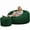 Hunter Green Suede, variant on Ultimate Sack 5000 5-Foot Bean Bag Chair with Footstool Set, Cloud Fur Cover