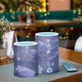 thumbnail image 6 of Set of 2 Flameless Candles Lights with Remote Control Flickering LED Candles Electric Candles for Home Decor Parties Purple Butterfly Pattern, 6 of 7