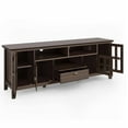 thumbnail image 4 of Artisan 72 inch Wide Solid Wood TV Stand in Farmhouse Brown For TVs up to 80 inches, 4 of 4