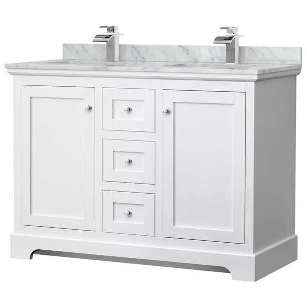 Wyndham Collection Wcv232348dcmunsmxx Avery 48" Free Standing Double