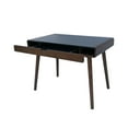 thumbnail image 5 of GDF Studio Rex Mid Century Rubberwood Writing Desk, Charcoal Grey and Medium Brown, 5 of 9