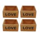 thumbnail image 2 of Chocolate Square Succulent Storage Boxes For Home Owners Featuring Vintage Aged Style, 2 of 4