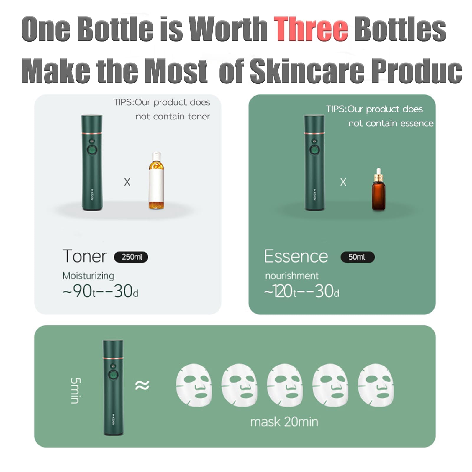 Elitzia Oxygen Facial Machine Oxygen Injection Skin Care Spa Nano Facial Mister Hydration Anti Aging Nourishing Handheld Atomizer Face Care Improve Absorption Portable Mist Sprayer Women Home Use