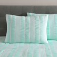 thumbnail image 5 of VCNY Home Dian 3-Piece Mint Stripe Polyester Comforter Set, Twin, 5 of 5
