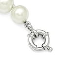 thumbnail image 3 of Sterling Silver Majestik Rh-pl 10-11mm Imitation Shell Pearl Bracelet 7.5 Inch "Bracelets, 3 of 5