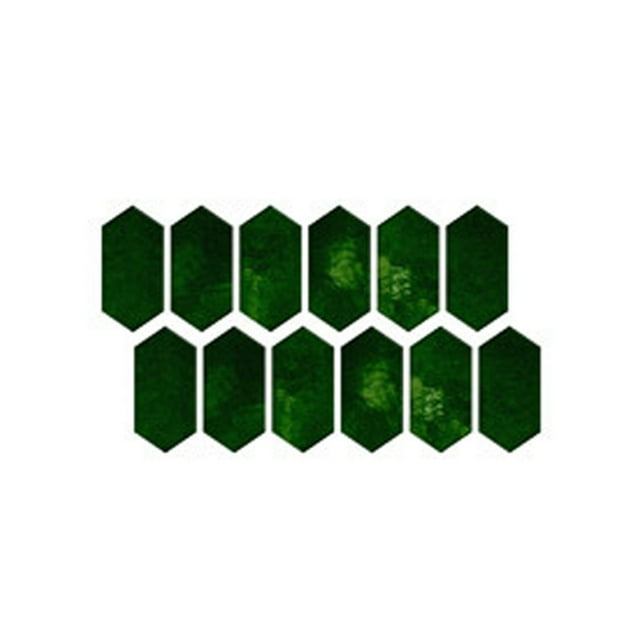 Ornament 12 Pcs Crystal Tile Stickers Diy -Adhesive Wall Stickers Decor