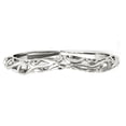 thumbnail image 3 of Mauli Jewels Rings for Women 0 Carat Engagement Wedding Band 4-Prong 14K Solid White Gold, 3 of 6