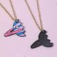 thumbnail image 5 of 2pcs Friendship Necklace Two Girls Necklaceplanet, Best Friend Birthday Gift Bff Necklace For 2---Product code 54368, 5 of 5