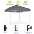 thumbnail image 4 of AKDSteel Tente à Auvent Escamotable 10x10, Tente à Auvent de Patio avec Installation à un Bouton, Sac à Roulettes Portable, 4 Sacs de Lest, Tente Instantanée d'Extérieur à 3 Hauteurs Réglables pour Fêtes, Camping, Plage, 4 of 7