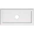 thumbnail image 1 of Ekena Millwork CMP26X13RE-03000 3 in. ID x 9 in. Rectangle Architectural Grade PVC Contemporary Ceiling Medallion, 1 of 1