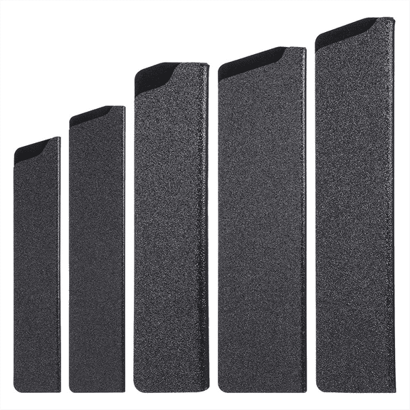 5 PCS Knife Guard Set, Universal Blade Covers, Protector Sleeve with Felt-Lined Abs Plastic Sheath