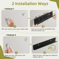 thumbnail image 3 of 2X Hair Extension Hanger,Black Hair Extension Holder for Styling, Washing, Drying, Braiding, Hair Extension Display Rack,2 x Hair Extension Hanger,Black, 3 of 5