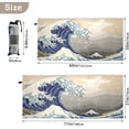 thumbnail image 4 of Coolnut Japanese Wave Beach Towel Quick Dry Absorbent Bath Towels Sandproof Lightweight Towel for Gym Yoga Sports Swimming - 31x71in Washcloth Gift, 4 of 7