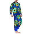 thumbnail image 2 of Goofa Geometry Dash Pattern 2-piece Loungewear Set Men’s Sleepwear Set Soft PJs Cozy loungewear Comfy Sleep Set Winter Pajamas-X-Large, 2 of 7