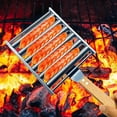 thumbnail image 3 of COOPHYA Grill Accessories Kit Stainless Steel with Wood Handle 1 Set 13X5.5X1.2In, 3 of 8