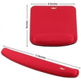 thumbnail image 3 of NEX Ergonomic Mouse Pad with Wrist Support, Memory Foam Keyboard Wrist Rest for Computer, Red (NX-PAD006), 3 of 7