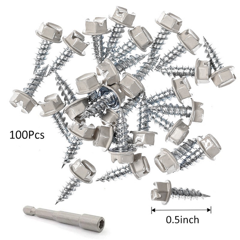 Gerich Gutter Downspout Screws for Gutter Mount Fixing Plate Screws