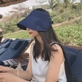 thumbnail image 3 of CoCopeaunts Foldable Sun Hats For Women Summer UV Protection Empty Top Sun Hat For Ladies Outdoor Sport Tennis Running Sunscreen Caps Panama, 3 of 6