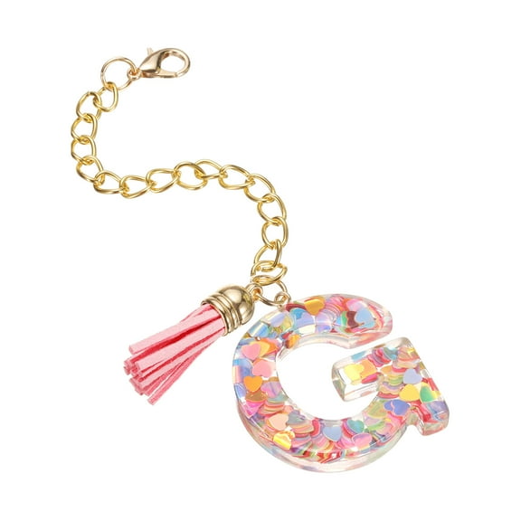 Letter Charm Accessories for Tumbler Cup Name ID Identification, Multicolored (Letter G)
