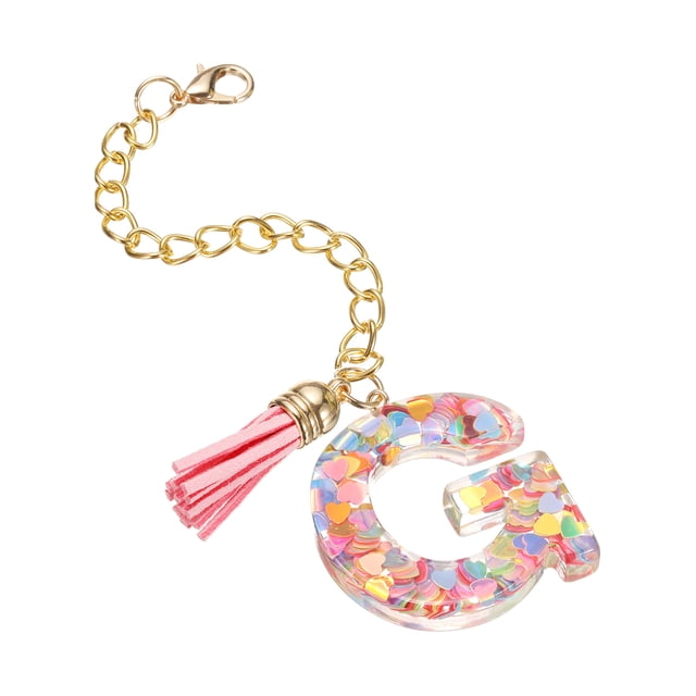 Accesorios de encanto de letras para taza de tumbler, identificación de nombre ID, multicolor (Letra G)