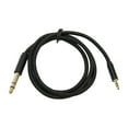 thumbnail image 4 of Cable de sonido estéreo de 3,5 mm a 6,35 mm, bidireccional, de 1/4 de pulgada a 1/8 de pulgada, macho, para amplificadores, guitarras, portátiles, 4 of 12