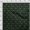 thumbnail image 3 of oneOone Tissu en Coton Flex Vert Abstrait pour Robe Tissu Imprimé au Mètre 40 Pouces de Large, 3 of 4