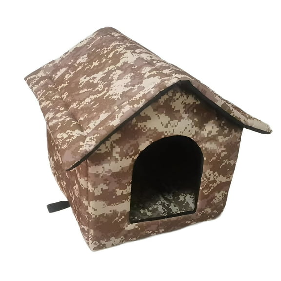BESTSKY Cat House,Sturdy Structure Outdoor Cat House Weatherproof,Resistant to Wind and Rain Heated Cat House,Style1,M,40*35*40cm