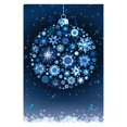 thumbnail image 1 of Toland Home Garden Twilight Ornament 28 x 40 Inch Decorative Winter Blue Snowflake Holiday House Flag - 1010818, 1 of 1