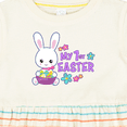 thumbnail image 4 of Inktastic My 1st Easter with Bunny and Easter Basket Girls Baby Dress, 4 of 5