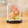 thumbnail image 3 of HZLKADAQ Eternal Flower Building Blocks with Display Dome - DIY Artificial Flower Bouquet Set, Forever Blooming Floral Model, Ideal Gift for Valentine's Day,Mother's Day,Birthday, 3 of 7