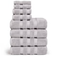 thumbnail image 6 of Vivendi Home Infinity Zero Twist 8 Piece 100pct Cotton Towel Set, 6 of 6