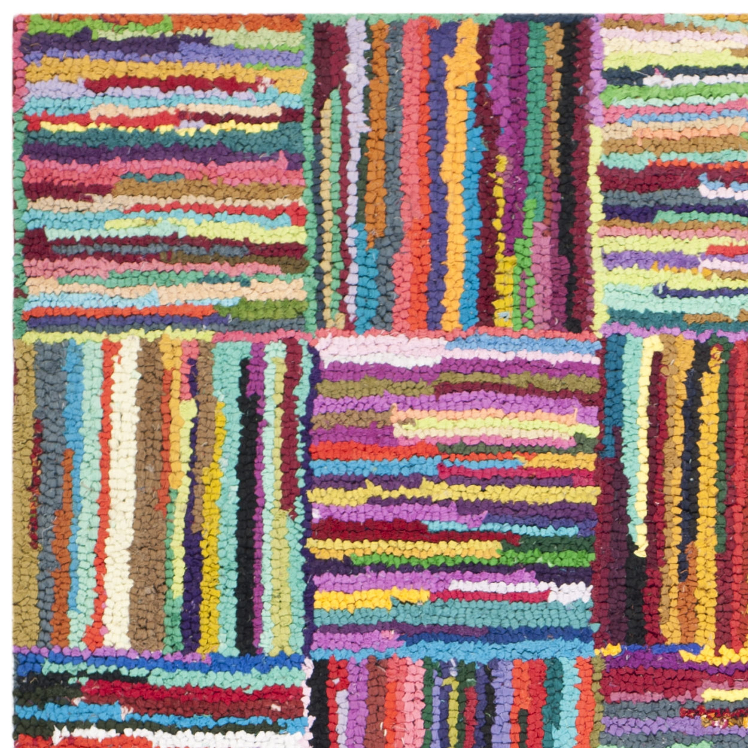 SAFAVIEH Nantucket Collection NAN318A Handmade Multi Rug