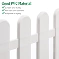 thumbnail image 3 of HINTRMENT 2Pcs White Plastic Garden Fence Decorative Courtyard Border Weather Resistant Landscape Edging, 3 of 8