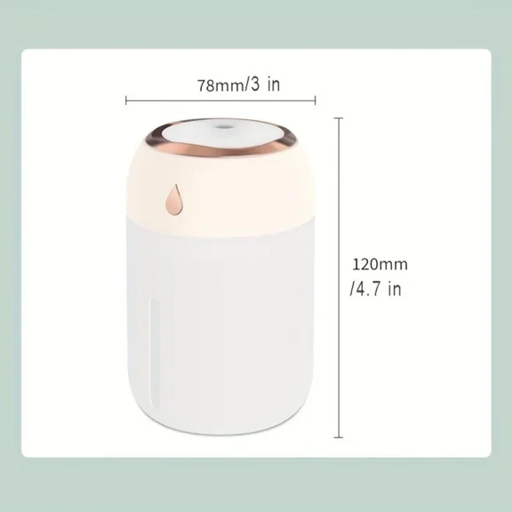 Portable Mini Humidifier 220Ml Small Cool Mist Humidifier Usb Personal Desktop H